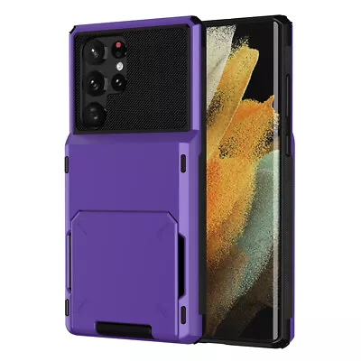 Shockproof Wallet Card Holder Case Cover For Samsung S20 S21 S22 FE Ultra S9+ S8 • $11.68