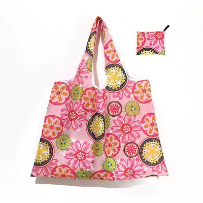 12 Colours Reusable Foldable Shopping Bags Eco Grocery Bag Storage Tote Handbags • $4.99