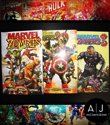 Marvel Zombies Lot Of 3 #1 #2 #3 (Marvel 2006) Hardcover • $29.95