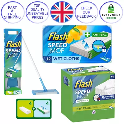 £13.98 • Buy Flash Speed Mop Refills Pack Wet Hygiene Cloths Kitchen Floor Cleaning SpeedMop