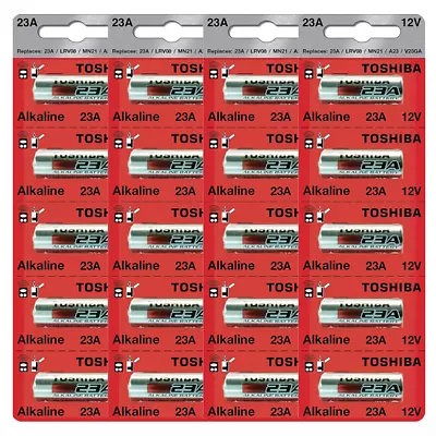 Toshiba A23 Battery 12Volt 23AE 21/23 GP23 23A 23GA MN21 (20 Batteries) • $14.99