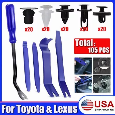 100PACK Bumper Clips FENDER TRIM Car Auto Push Pin Rivet FASTENER PANEL+ 5 Tools • $7.47