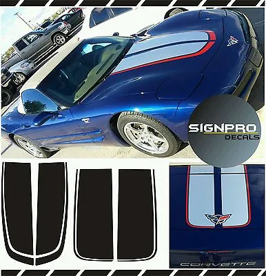 Corvette Chevrolet C5 Racing Stripes Rally Stripes Decal Kit 1997-04 Many Colors • $89.99