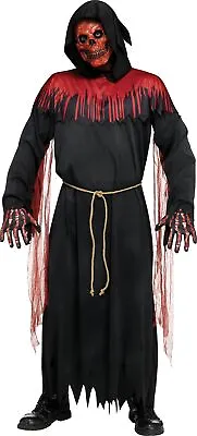 Blood Rain Reaper Hooded Robe Mask Halloween Costume Adult Men's One Size • $39.95