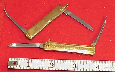 2 Vintage Voss Stainless Switzerland Stainless Knife Nail File S 2 1/4  • $24.99