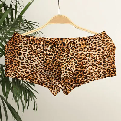 Mens Leopard Print Underwear Boxer Briefs Stretch Shorts Trunks Knickers Fit • £13.13