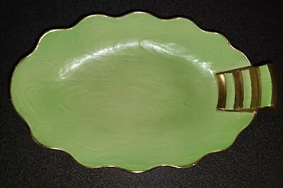 Art Deco Carlton Ware Dish Green/Gold Made In England Vintage • $20