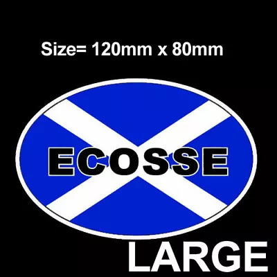 Scotland Ecosse Oval Design Scottish Saltire Flag Vinyl Car Sticker Decal*large* • £2.49