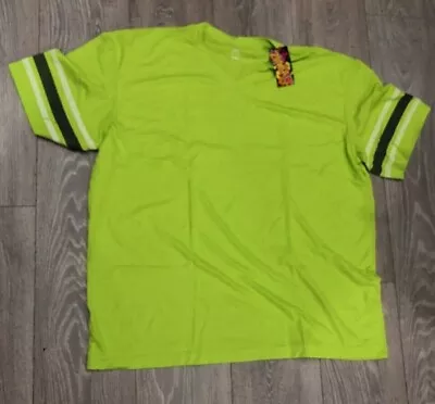 Mens Lime Yellow Instructor T Shirt Top Zumba Gym Dance Training  Size XL XXL • £6