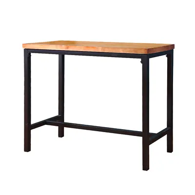 Levede High Bar Table Vintage Industrial Solid Wood Kitchen Cafe Desk 120X50CM • $209.99