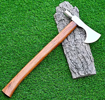 High Polish Tactical AXE Hatchet Tomahawk - Hand Forged Carbon Steel W Seath 634 • $69.89