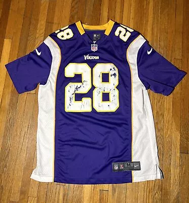 Nike On Field Adrian Peterson #28 Minnesota Vikings NFL Jersey Sz Medium • $22