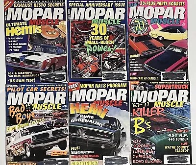 MOPAR Muscle Magazine - 1995 - Lot Of 6 Issues - Complete Year • $18