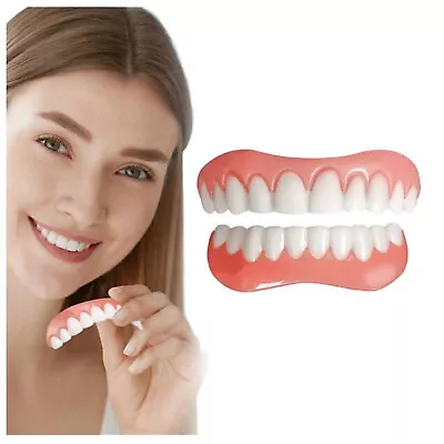 2PCS Cosmetic Teeth Upper Small Smile Tooth Secure Veneers False Dental Natural • $6.49