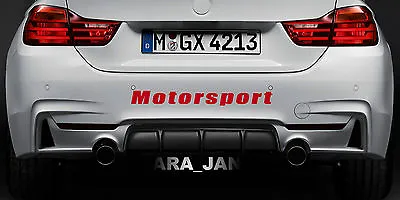 Motorsport Vinyl Decal Sticker Sport Car Racing Sticker Emblem Bumper Logo RED • $25.46