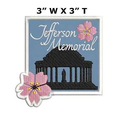 Jefferson Memorial Embroidered Patch Iron / Sew-On Decorative Applique • $4.87