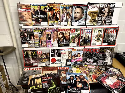 Lot 28 Magazines Time Entertainment Vanity Fair Ebony TV GUIDE Sopranos Potter • $35.99