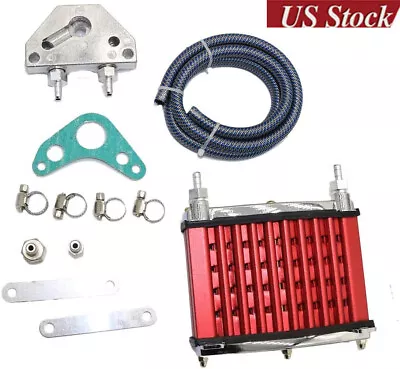 Oil Cooler Cooling Radiator For 125cc 140cc 150cc Motor Dirt Pit Bike ATV Red US • $29.99