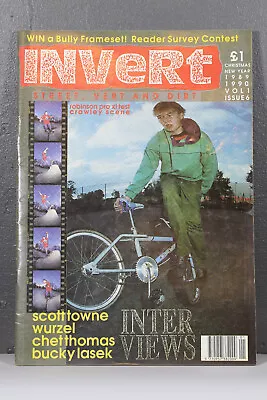 Old School Bmx Invert Bmx Magazine Xmas 1989 Volume 1 Issue 6 • $6.22