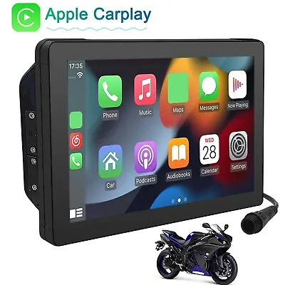 7'' Car Motorcycle Navigation GPS Navigator System Wireless CarPlay Waterproof • £149.99