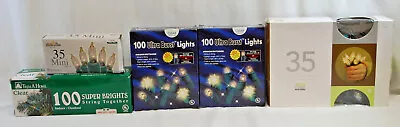 Clear Christmas Light Sets Assorted Brands & Quantities  Lot Of 5 Boxes   X1503 • $59.99