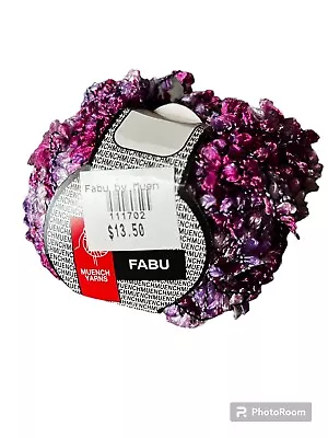 FABU Muench Yarns M 4309  50g New Ribbon Yarn Pink/Purple/Lavender France 72m • $10