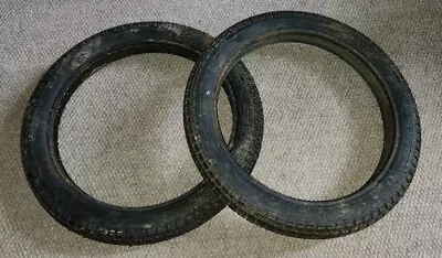 Pair 2 Vintage Inoue NR1 2.75-17 Tires 4 Ply Moped Motorcycle • $59.99