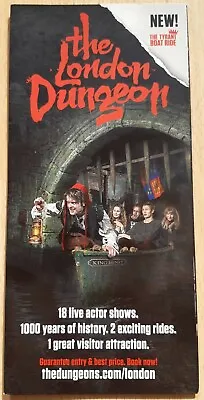 The London Dungeon Merlin Entertainments Leaflet 2014NEW The Tyrant Boat Ride • £1.44