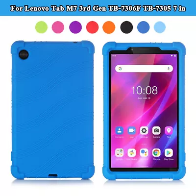 Soft Silicone Cover Case For Lenovo Tab M7 3rd Gen TB-7306F TB-7305F 7in Tablet • £1.99