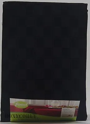 Food Network Stain Resistant Microfiber Black 70  Round Tablecloth NWT • $39.99