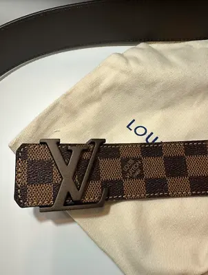 New Brown Checkered  Mens Belt • $125