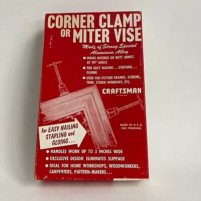 Vintage Craftsman Corner Clamp Or Miter Vise 9-6666 Sears Roebuck & Co. • $15