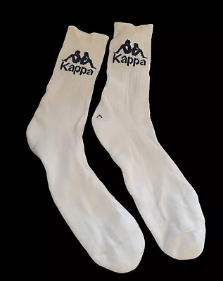 Vintage 1980s 1990s KAPPA Crew Socks UK Size 9 - 11 - UNWORN • £15