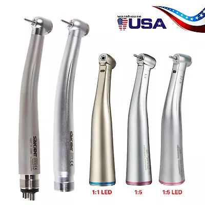 NSK Style Dental High Speed Handpiece /1:5 1:1 Fiber Optic Electric Contra Angle • $15.99