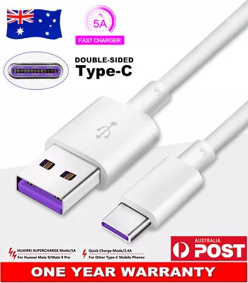 $10.30 • Buy Original USB Type-C 5A Charger Adapter Cable Data Cord For Huawei P30 Pro P20 AU