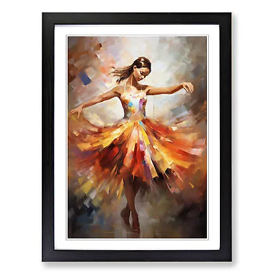 Ballet Dancer Modern Wall Art Print Framed Canvas Picture Poster Decor • £29.95
