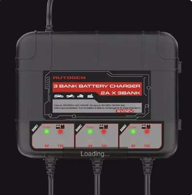Autogen Marine Battery Charger | 3-Bank Marine Battery Charger • $60