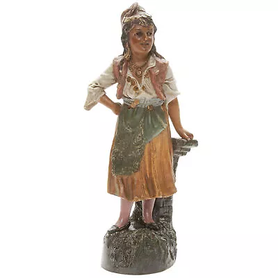 Ceramic Figure  Gypsy  Johann Maresch Austria End Of 19th Century • $780