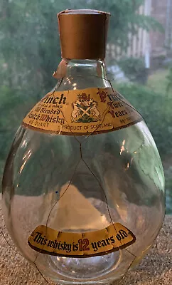 Vintage 25 Yr + PINCH HAIG DIMPLE SCOTCH WHISKY BOTTLE With Cap Label Scotland • $9.50