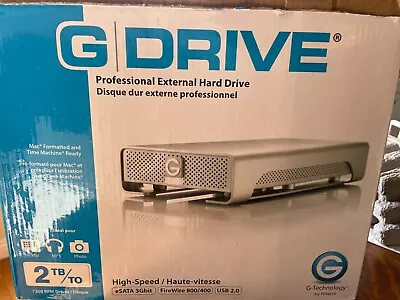 G DRIVE - 2TB External Hard Drive (Gen 4) • $60