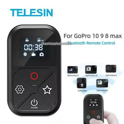 NEW TELESIN T10 80m Wireless Bluetooth Remote Control For GoPro Hero 10 9 8 Max • $24.69
