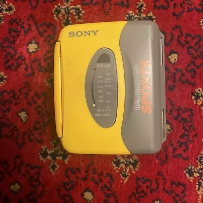 $16.99 • Buy Sony Walkman Sports WM-SXF10 Cassette Radio Player For Parts Not Working