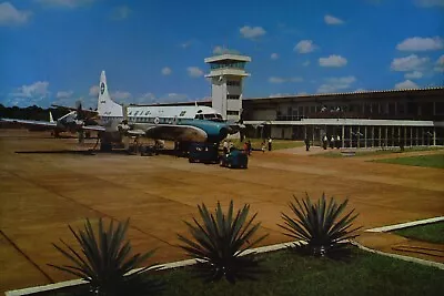 AK Airliner Postcard VARIG Lockheed L-188 Electra At Iguacu Airport • $3.99