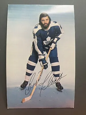 BILL FLETT Original 1970s Vintage Toronto Maple Leafs NHL Hockey Postcard MMT🏒 • $14.46