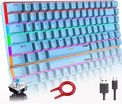 Wired Mechanical Gaming Keyboard Anti-Ghosting RGB Backlit For PC Laptop MAC • $16.99