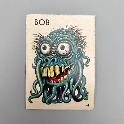 Vintage Ugly Monster  Topps Sticker Card 1965 Basil Wolverton Art # 44 BOB • $12