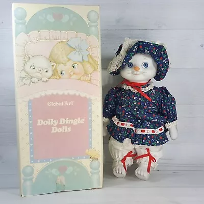 Vintage Dolly Dingle Kitty Cutie 14  Porcelain Musical Cat Doll Wish Upon A Star • $99.99