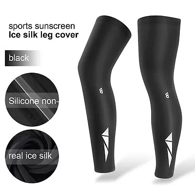 Cycling Leg Warmer Compression Leg Sleeves Full Leg Compression Sleeve Men Women • $14.28