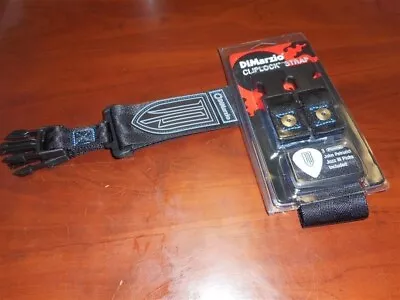 $29.99 • Buy NEW DiMarzio ClipLock Quick Release 2  Guitar Strap, John Petrucci - BLUE THREAD
