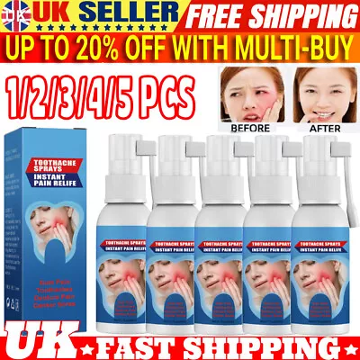 1-5X Toothache Spray Instant Pain Relief Oral Care Effective Dental Treatment • £5.58